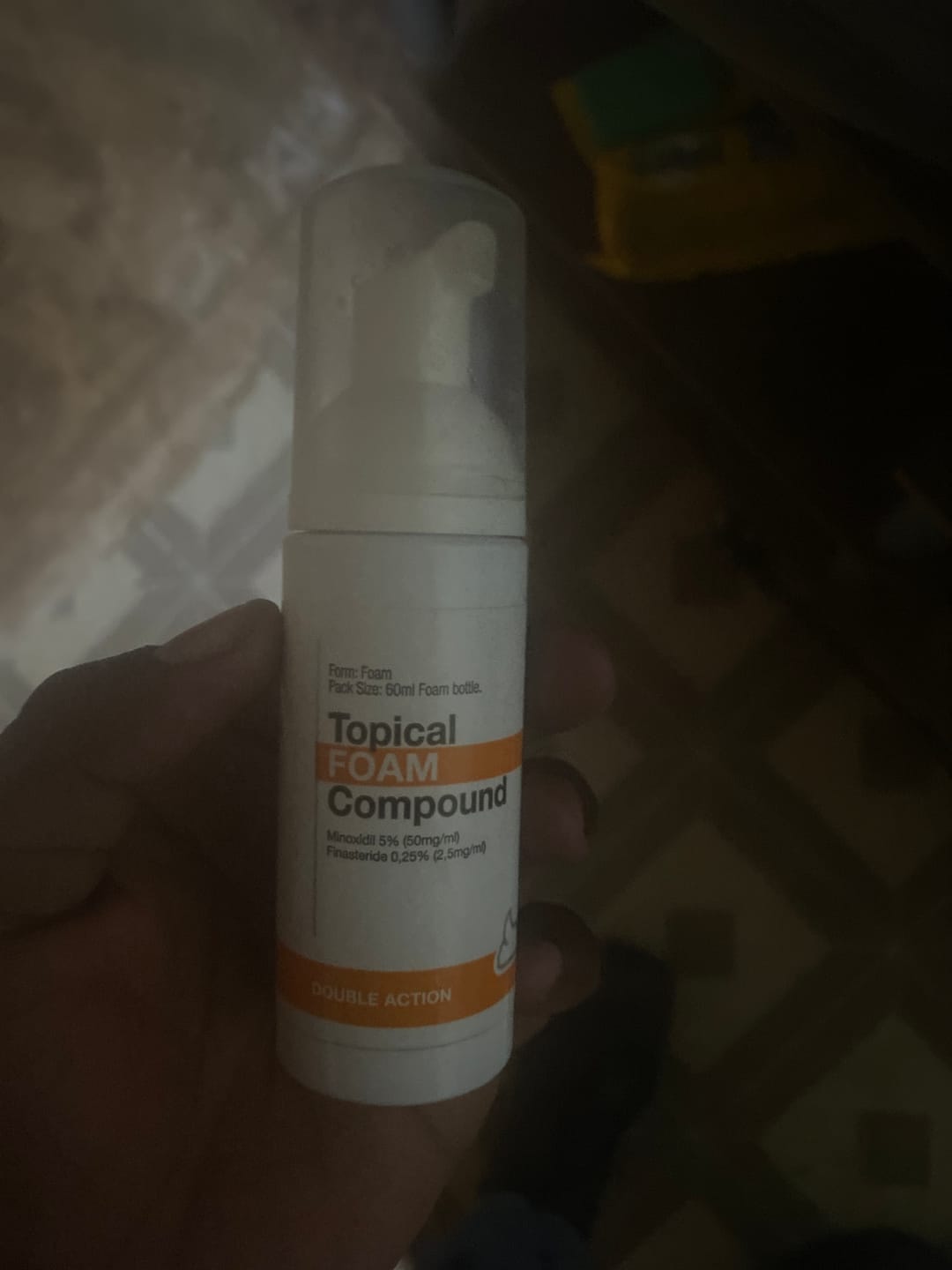 Customer photo review of Minoxidil 5% +DHT Blocker FOAM, MEN ONLY,  3 Month supply