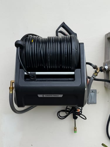 Customer photo review of Grandfalls  Retractable Pressure Washer Essential