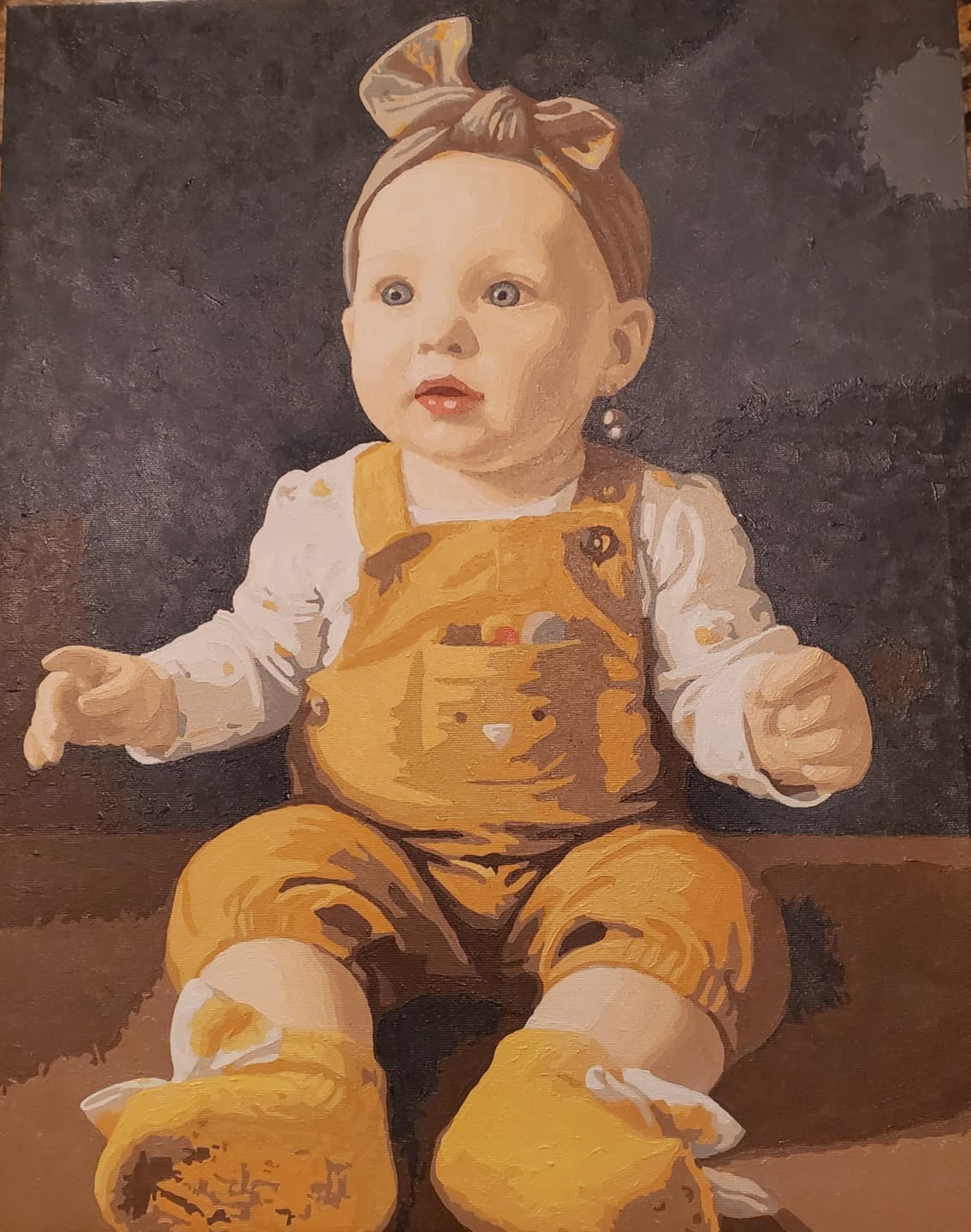 Customer photo review of Custom Paint By Numbers - Personalized Portraits Art