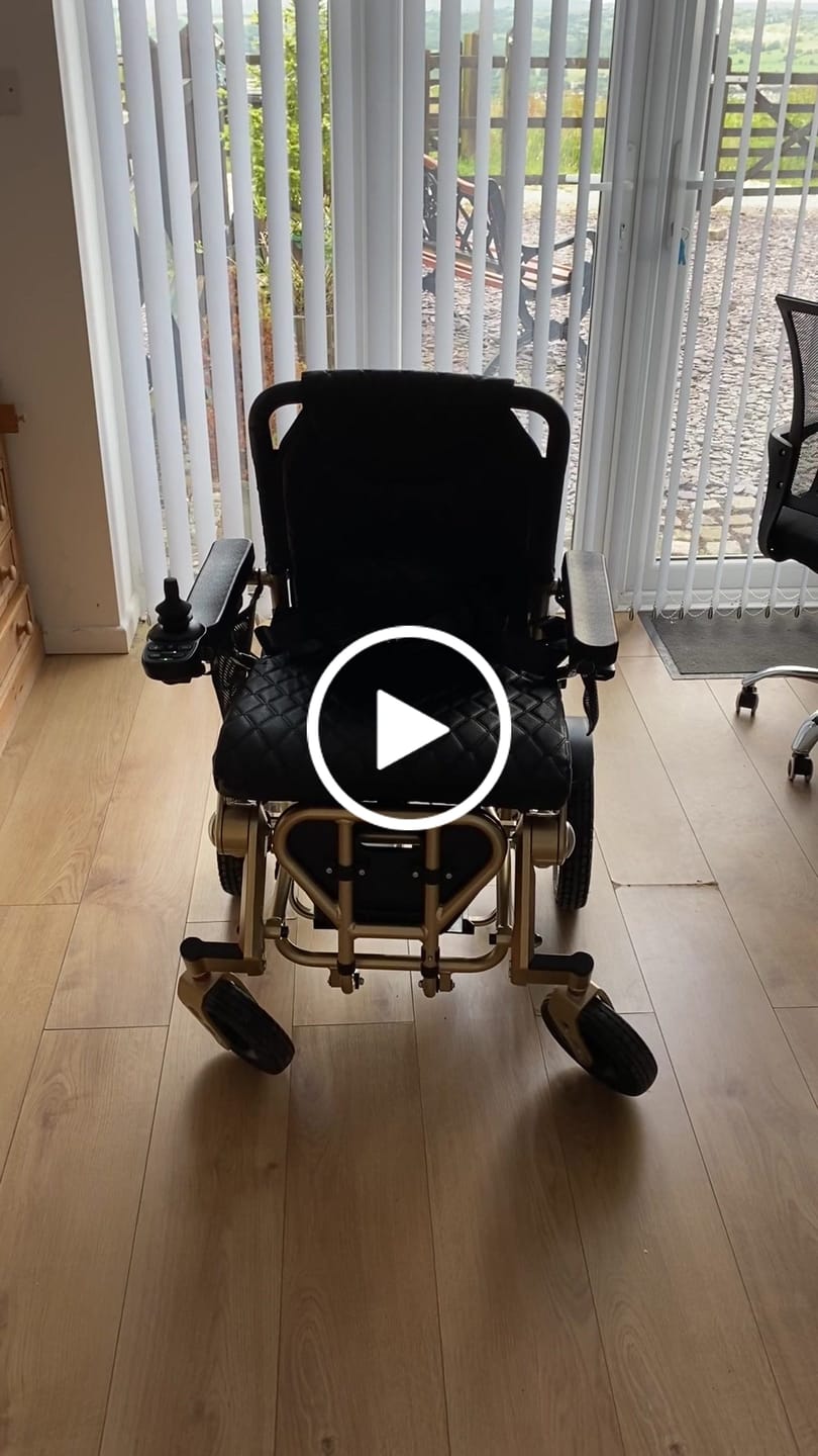 Customer video review of Automatic Folding Lightweight Electric Wheelchair Freedom Elite AF