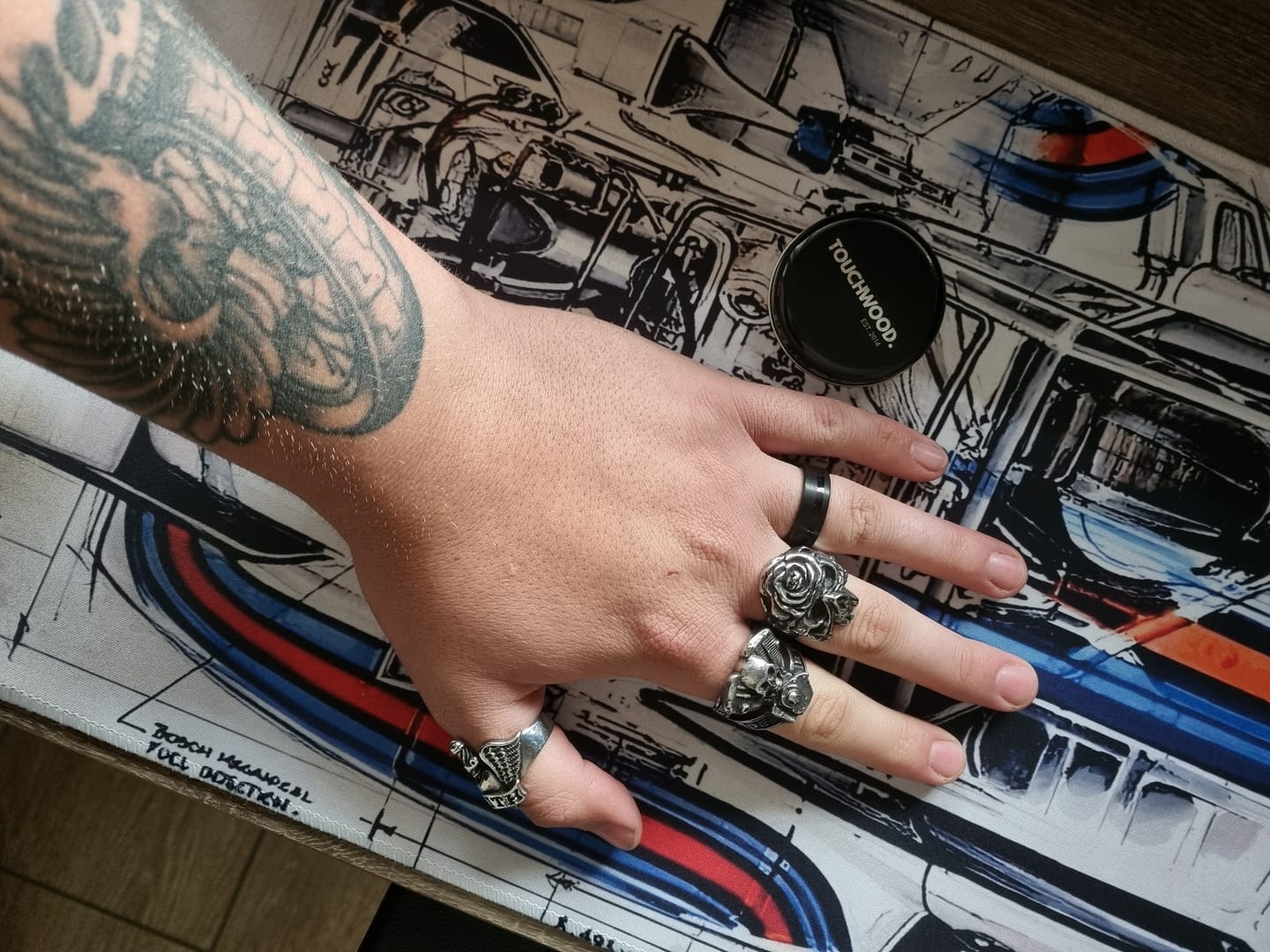 Customer photo review of The Black Panther  - Ebony Men's Tungsten Ring