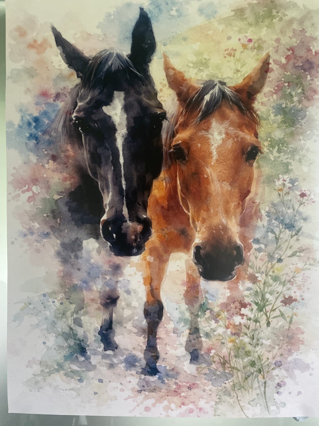 Customer photo review of Personalised Poster With Dog or Cat - Watercolour
