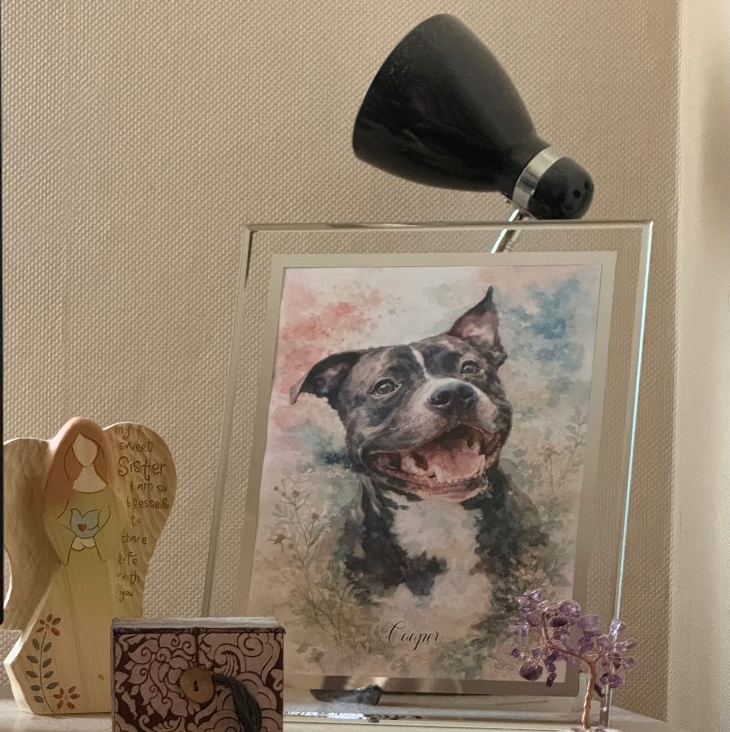Customer photo review of Watercolour -  Personalised Poster