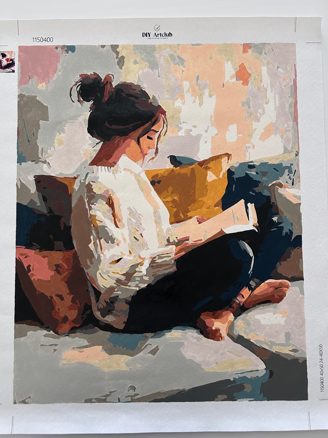 Customer photo review of Sunday time | Paint by Number