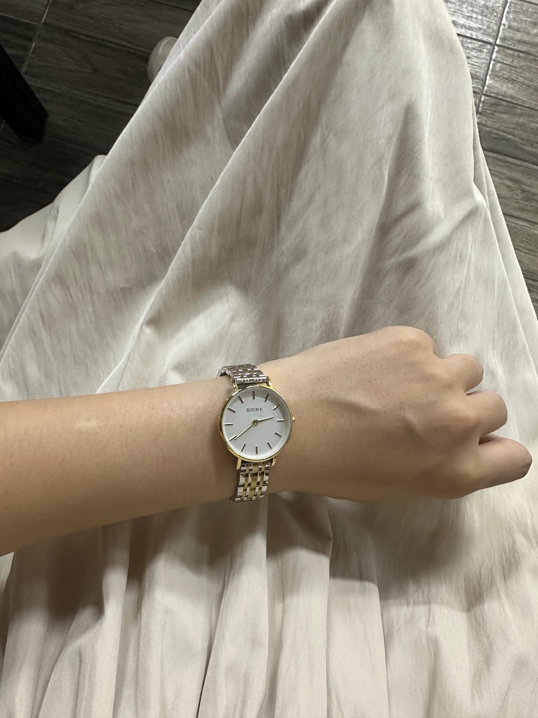 Customer photo review of Ruby Petite Gold Silver