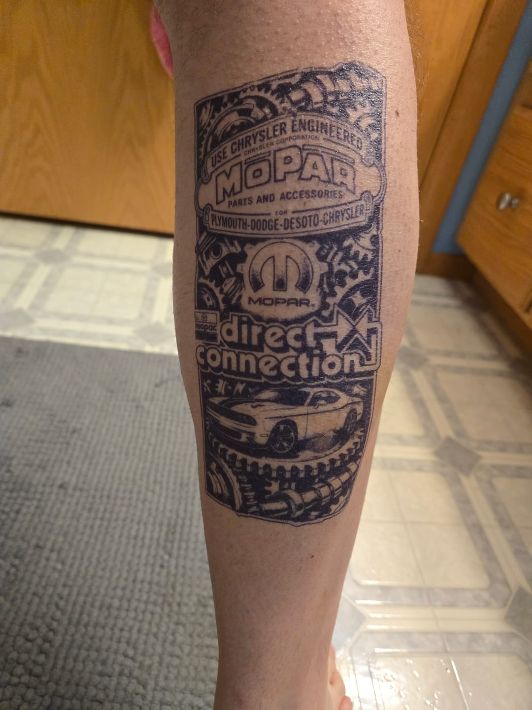 Customer photo review of Large Custom Semi-Permanent Tattoo
