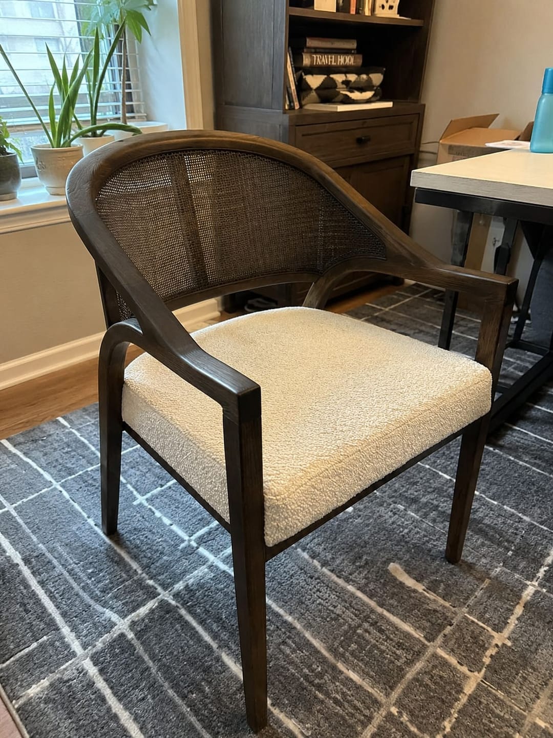 Customer photo review of Aymen Dining Arm Chair