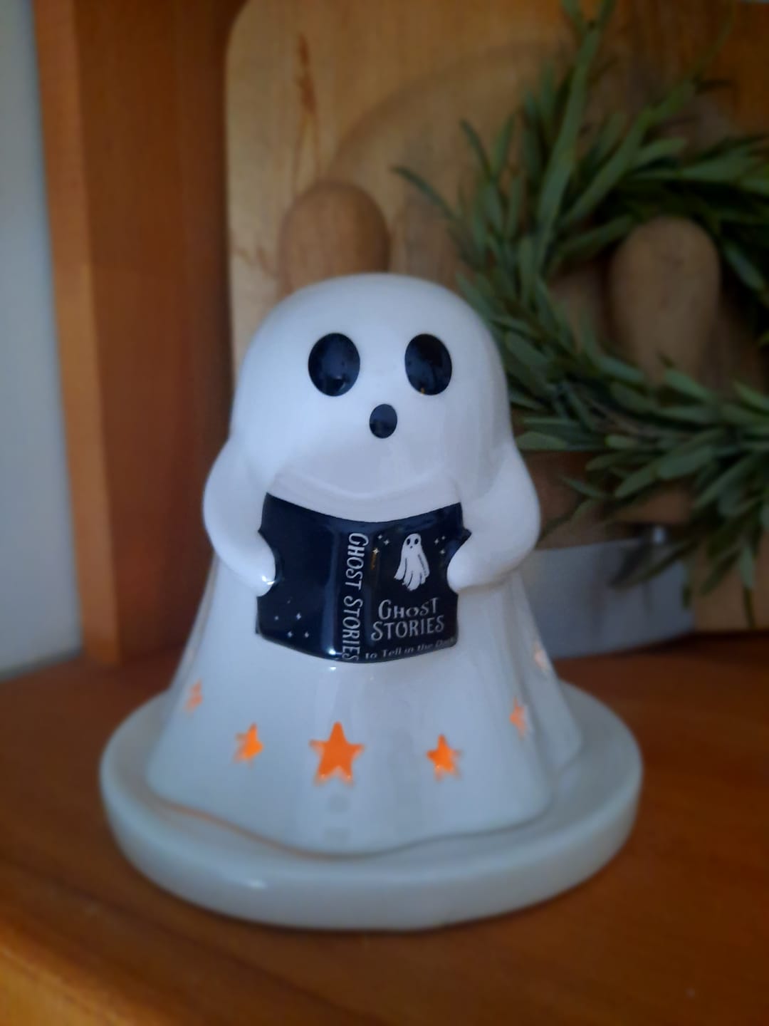 Customer photo review of Geister Teelichthalter / Räucherkegel – Summerween Keramik Deko