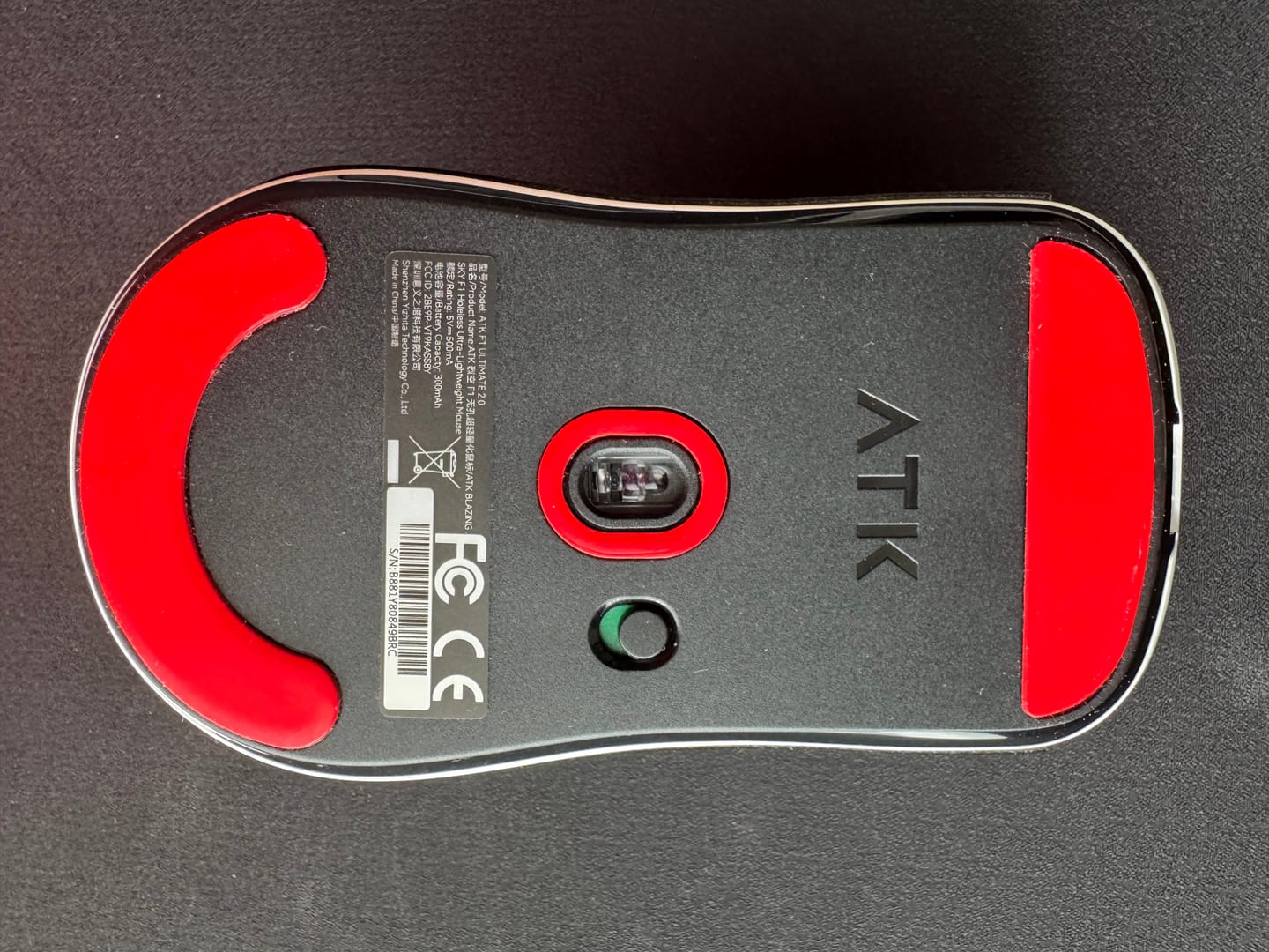 Customer photo review of X-Raypad Obsidian Mouse Skates