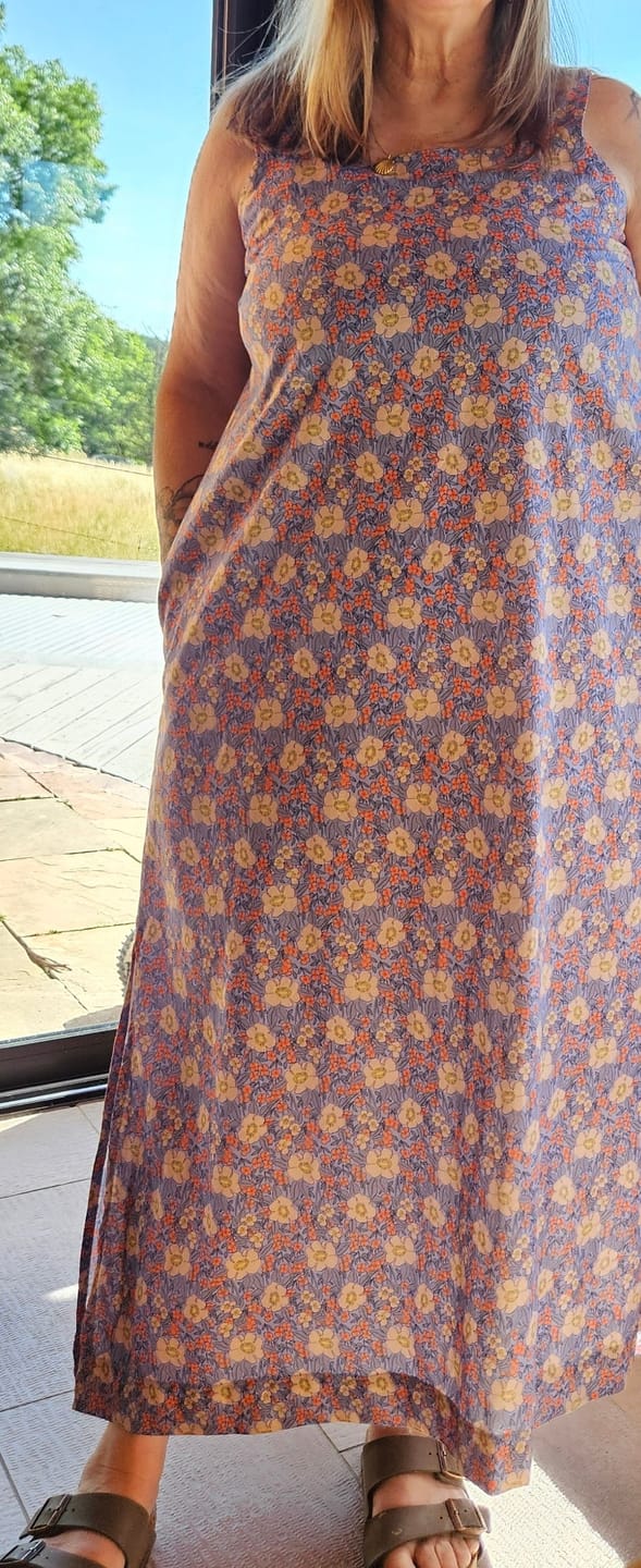 Customer photo review of Robe Sybille — Coton lavé Matin provençal