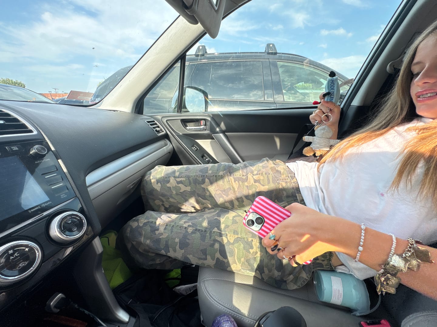 Customer photo review of Chloe Tulip Washed Camo Relaxed Fit Pants