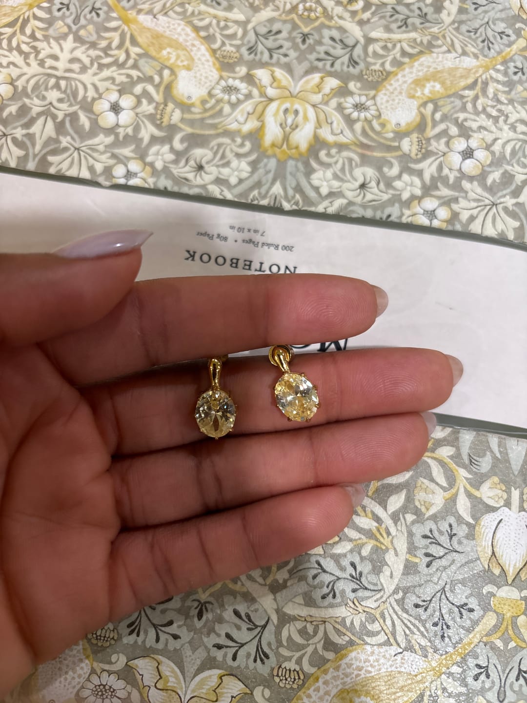 Customer photo review of The Romy Earrings