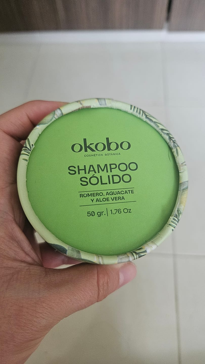 Customer photo review of Shampoo Solido - Aguacate, Aloe y Romero/ Cabello Graso