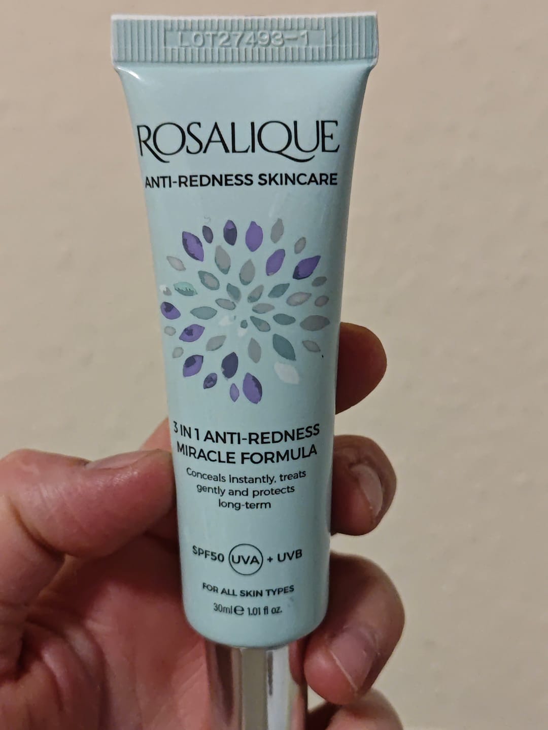 Customer photo review of Rosalique 3 in 1 Anti-Redness Miracle Formula SPF50