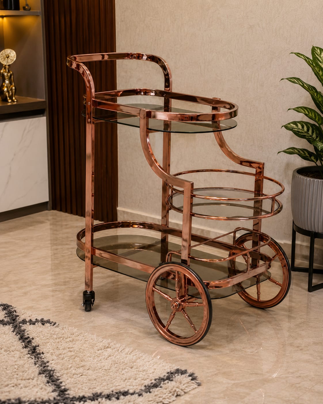 Customer photo review of Muskaan Serving Cart | Serving Trolley