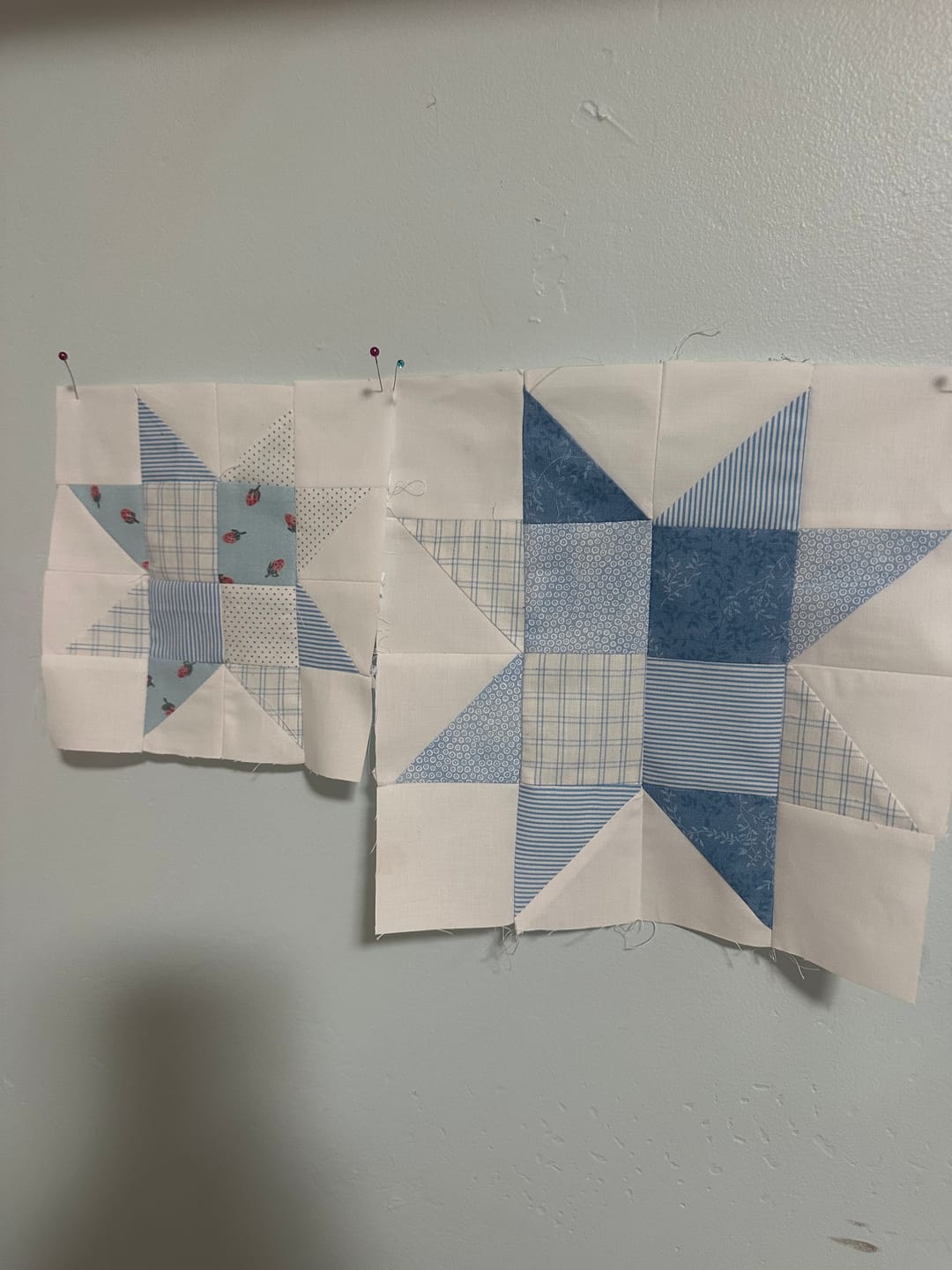 Customer photo review of Red, White, and Cute Digital Quilt Pattern