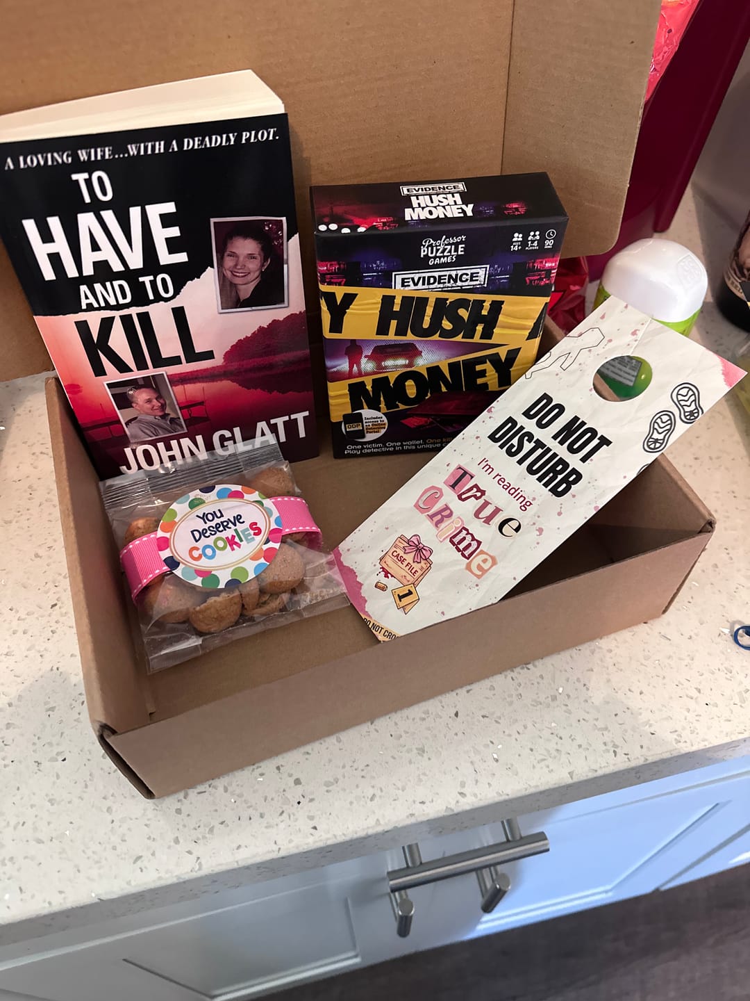 Customer photo review of Bi-monthly True Crime Book Box