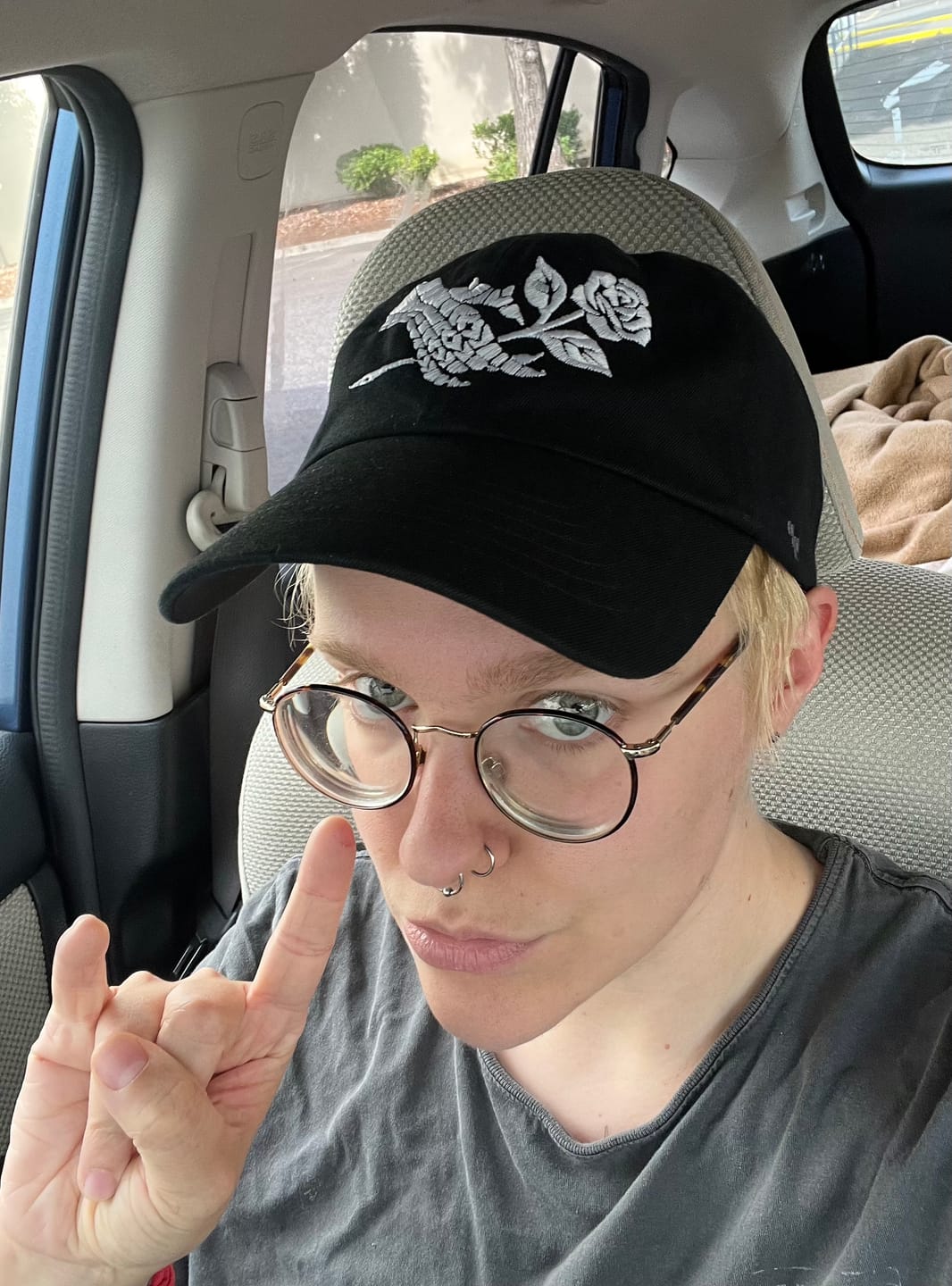Customer photo review of Gauntlet Rose Dad Hat