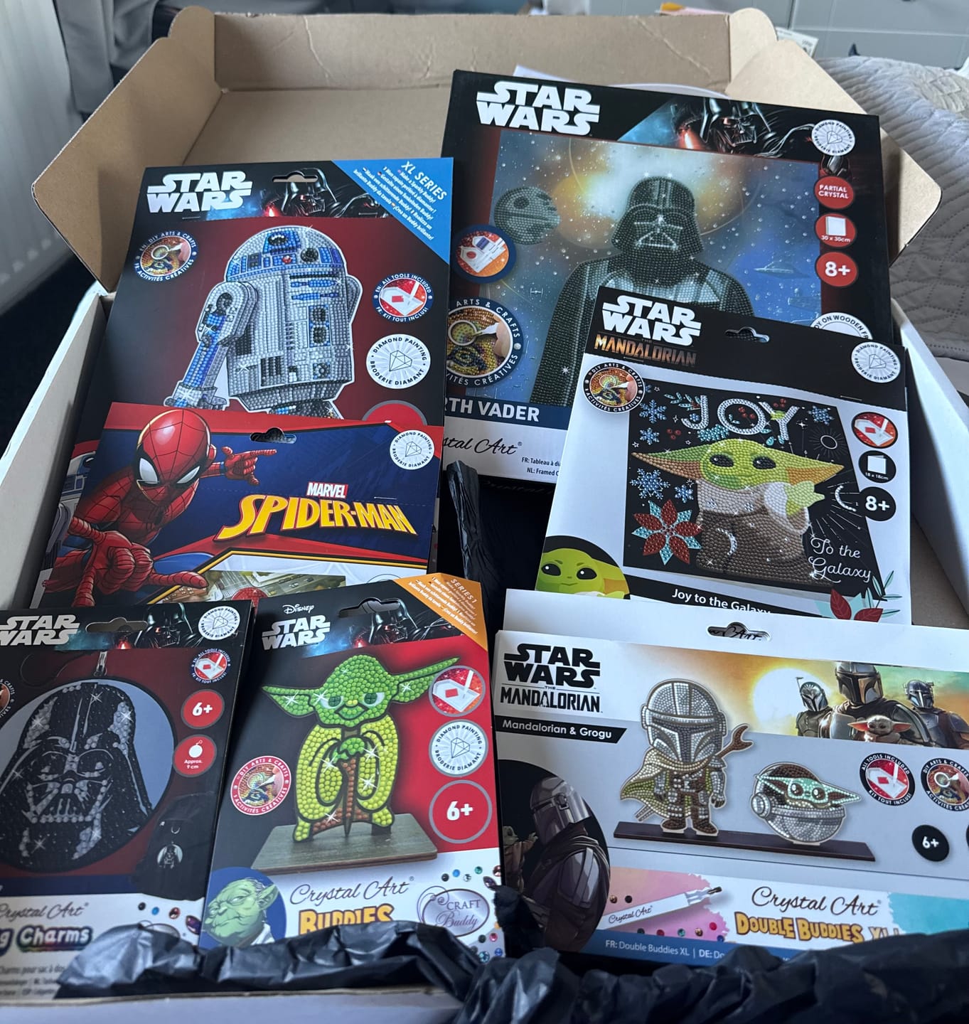 Customer photo review of Star Wars Crystal Art Mystery Box