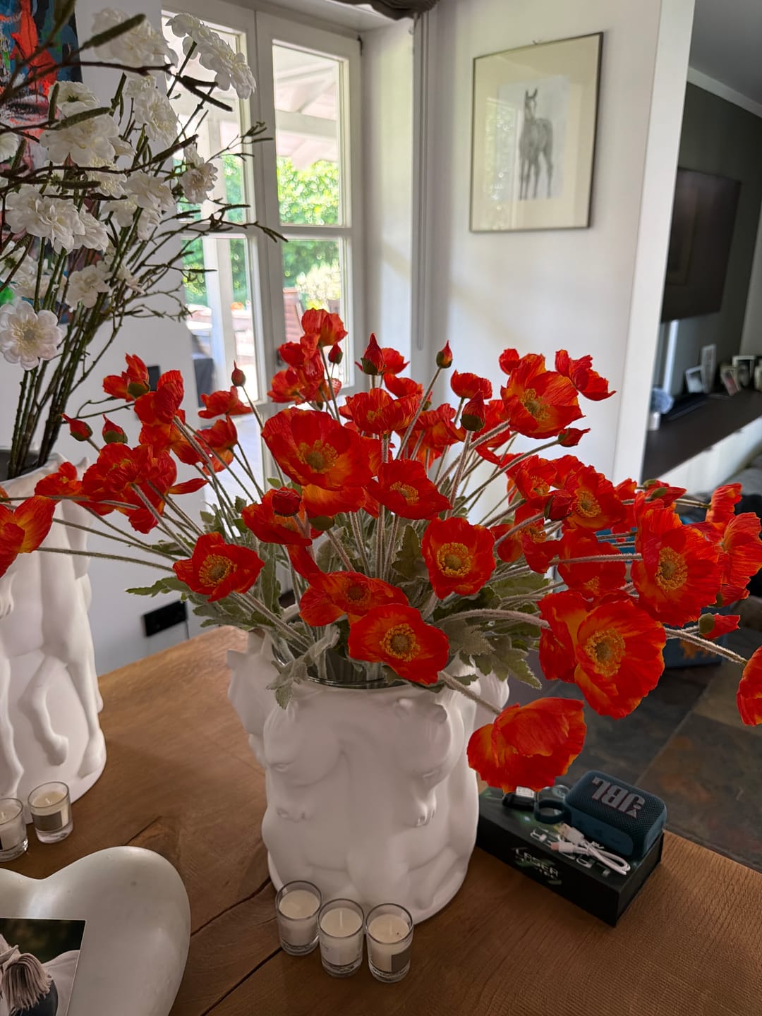 Customer photo review of Zijden Klaprozen - Oranje