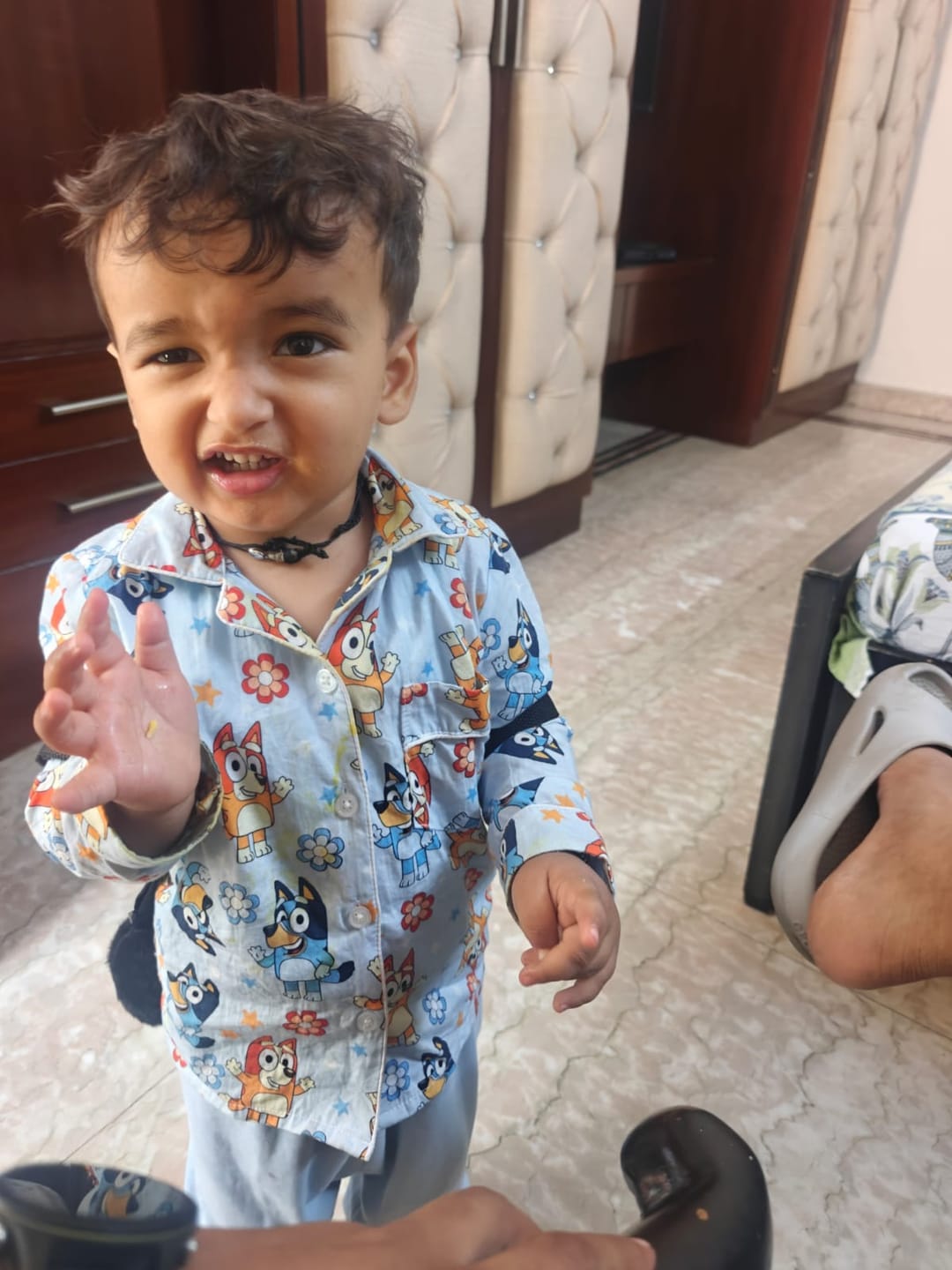 Customer photo review of Smashing Bluey Night Suit