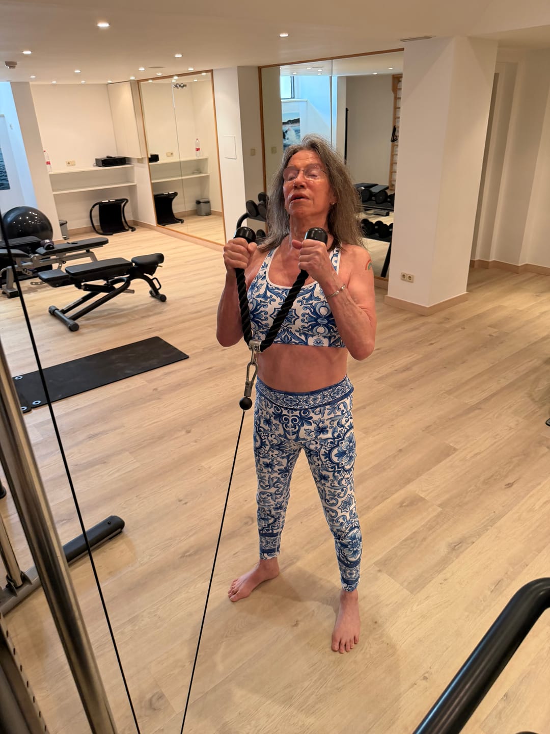 Customer photo review of Blue Majolica Sports Bra