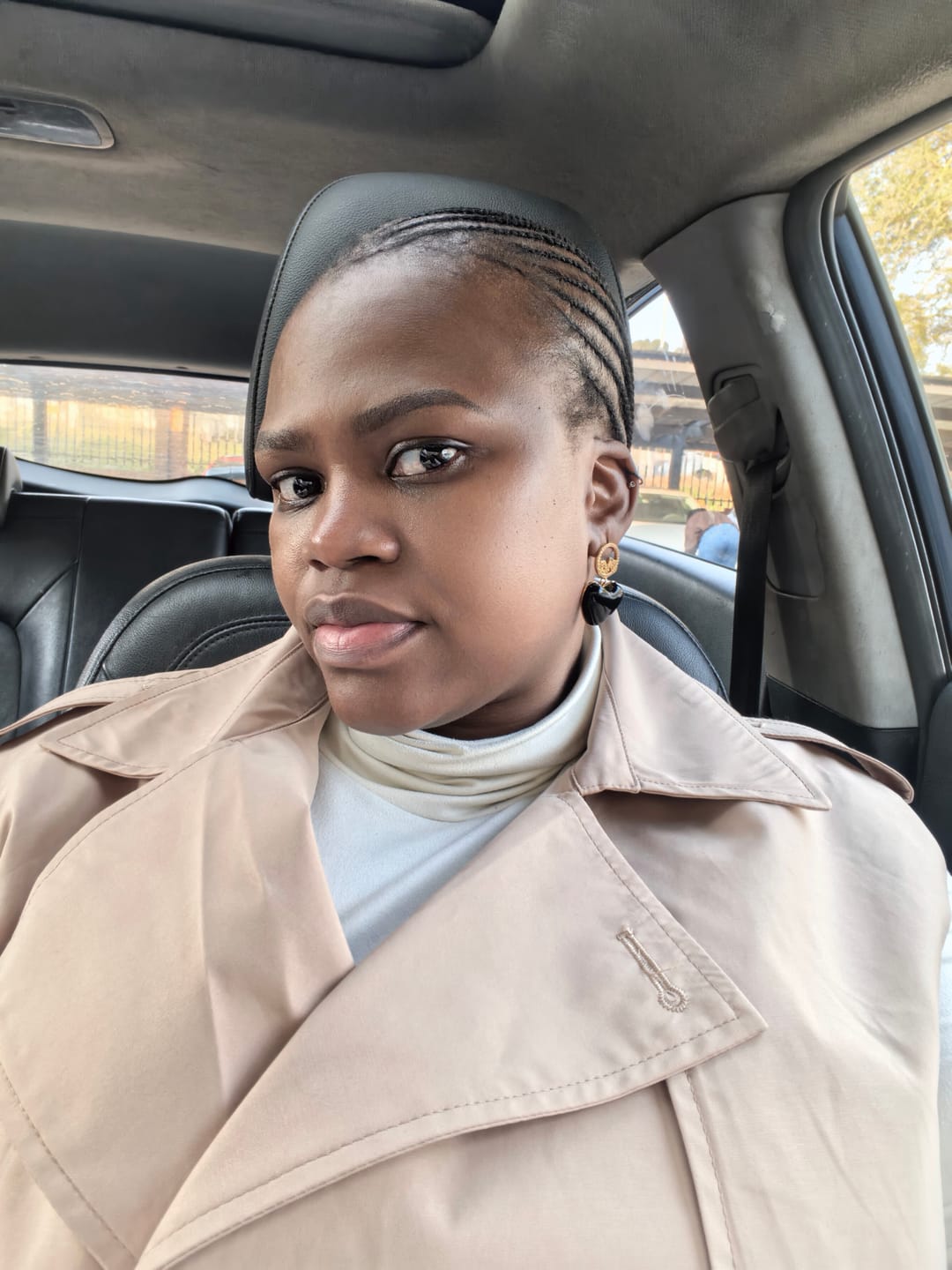 Customer photo review of Black Era Adore Gold Earrings