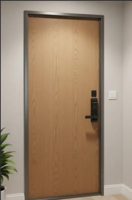 Customer photo review of 6 in 1 Smart Door Lock with Face and Palm Recognition Remote App Control Fingerprint Password Key Card and Mechanical Key Unlock