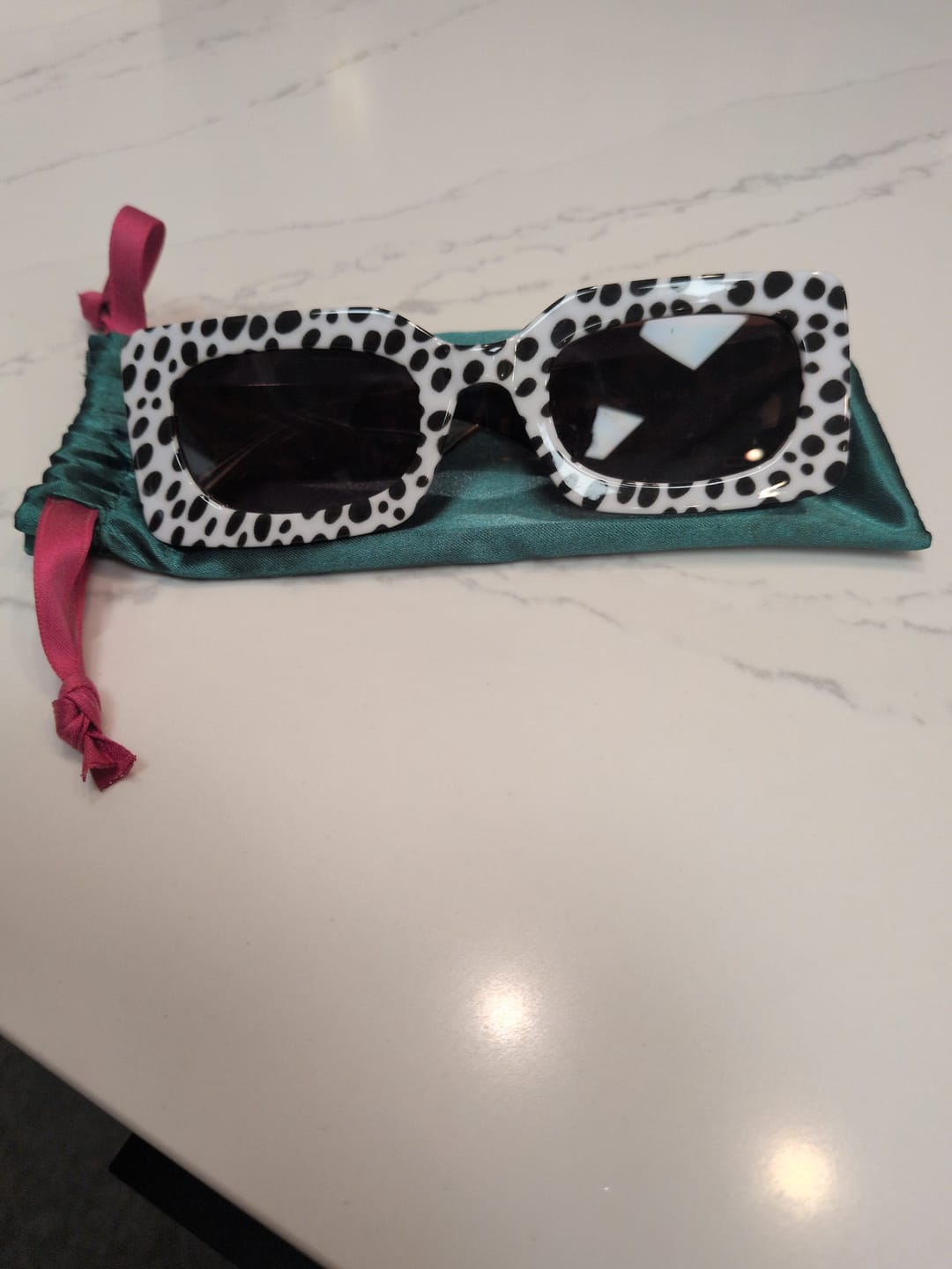 Customer photo review of Spot Me If You Can Mixed Print Sunglasses