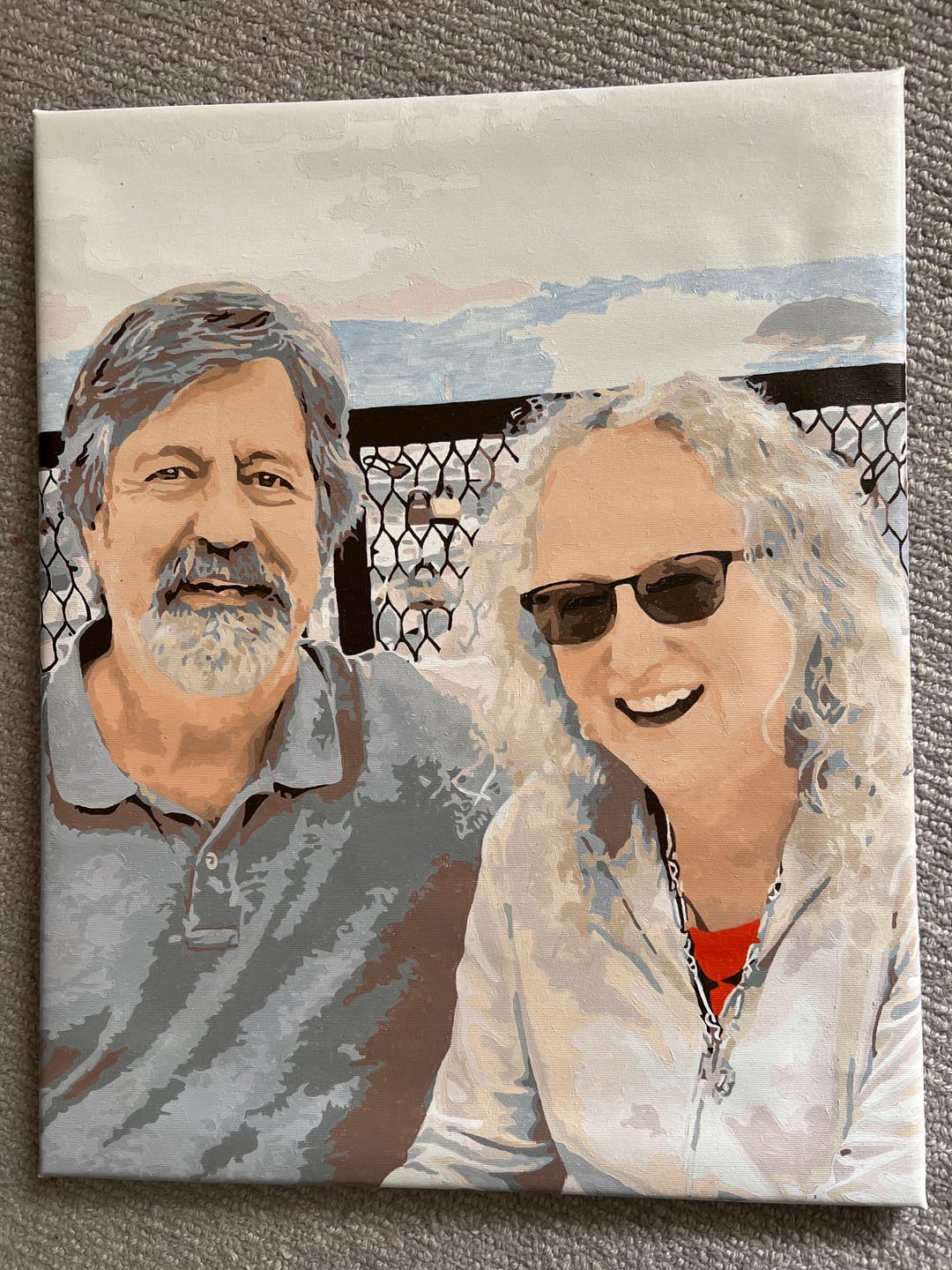 Customer photo review of Custom Paint by Numbers Kit