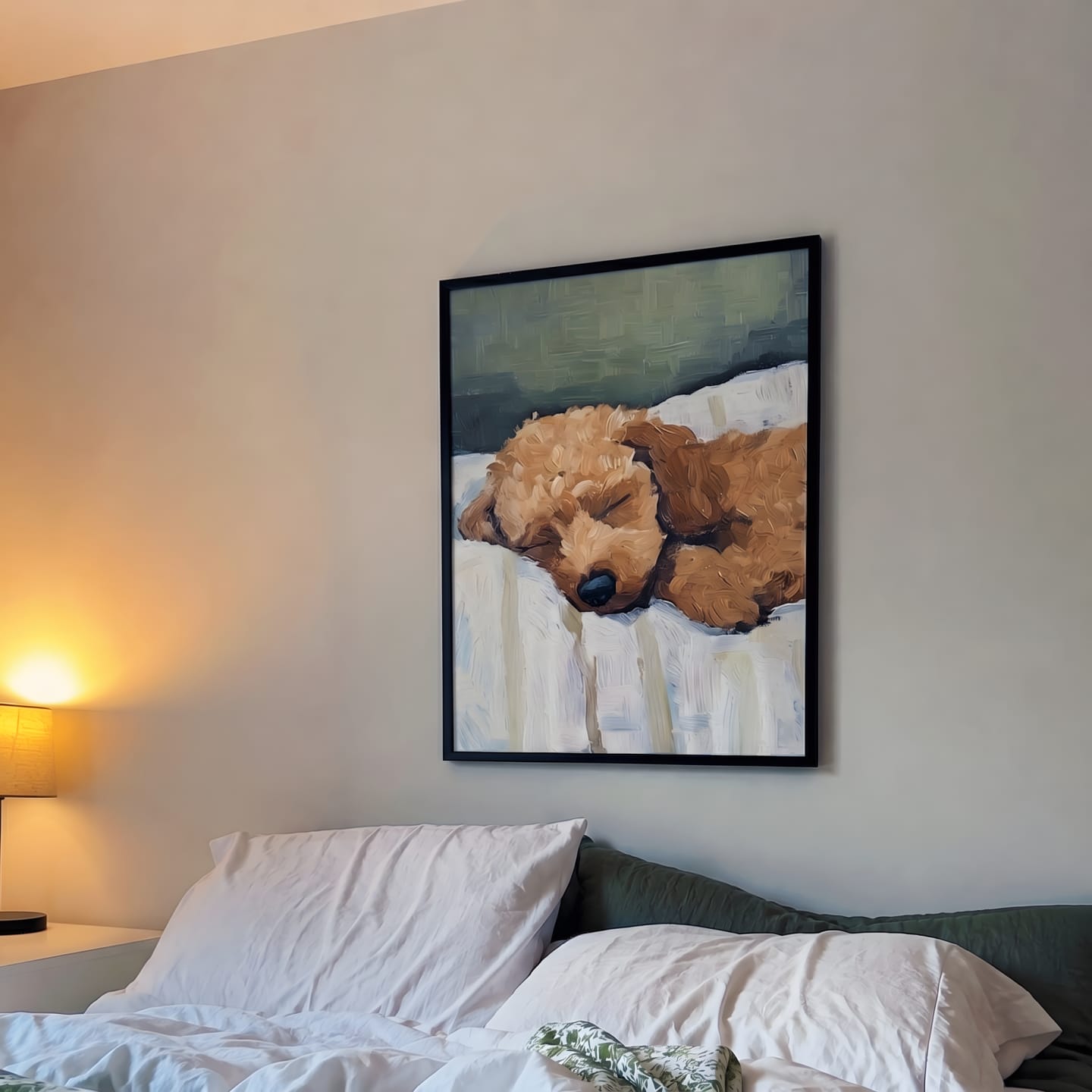 Customer photo review of Poodle Wall Art Print