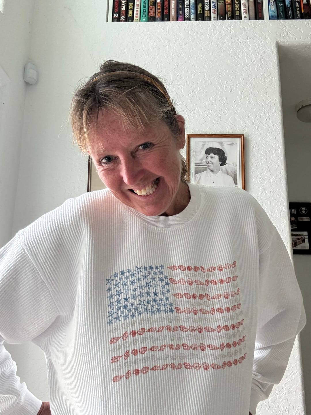 Customer photo review of Seashell + Starfish Flag