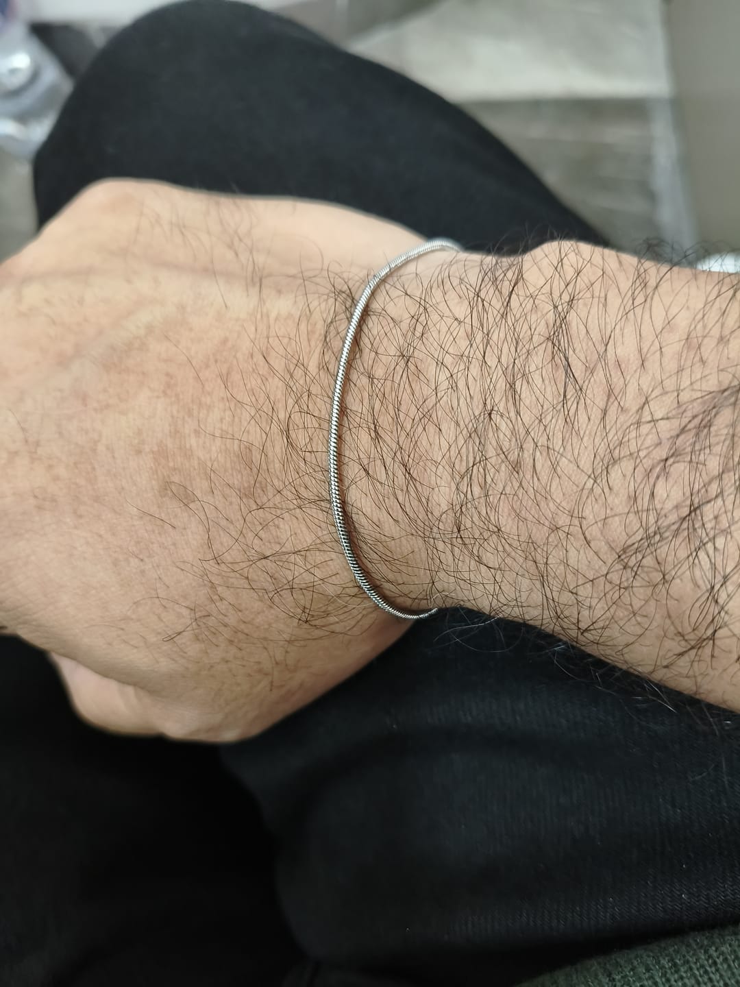 Customer photo review of Brazalete Fiyi Silver 1.5 mm