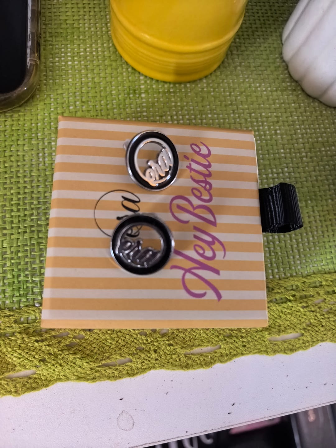 Customer photo review of Silver Diva Studs