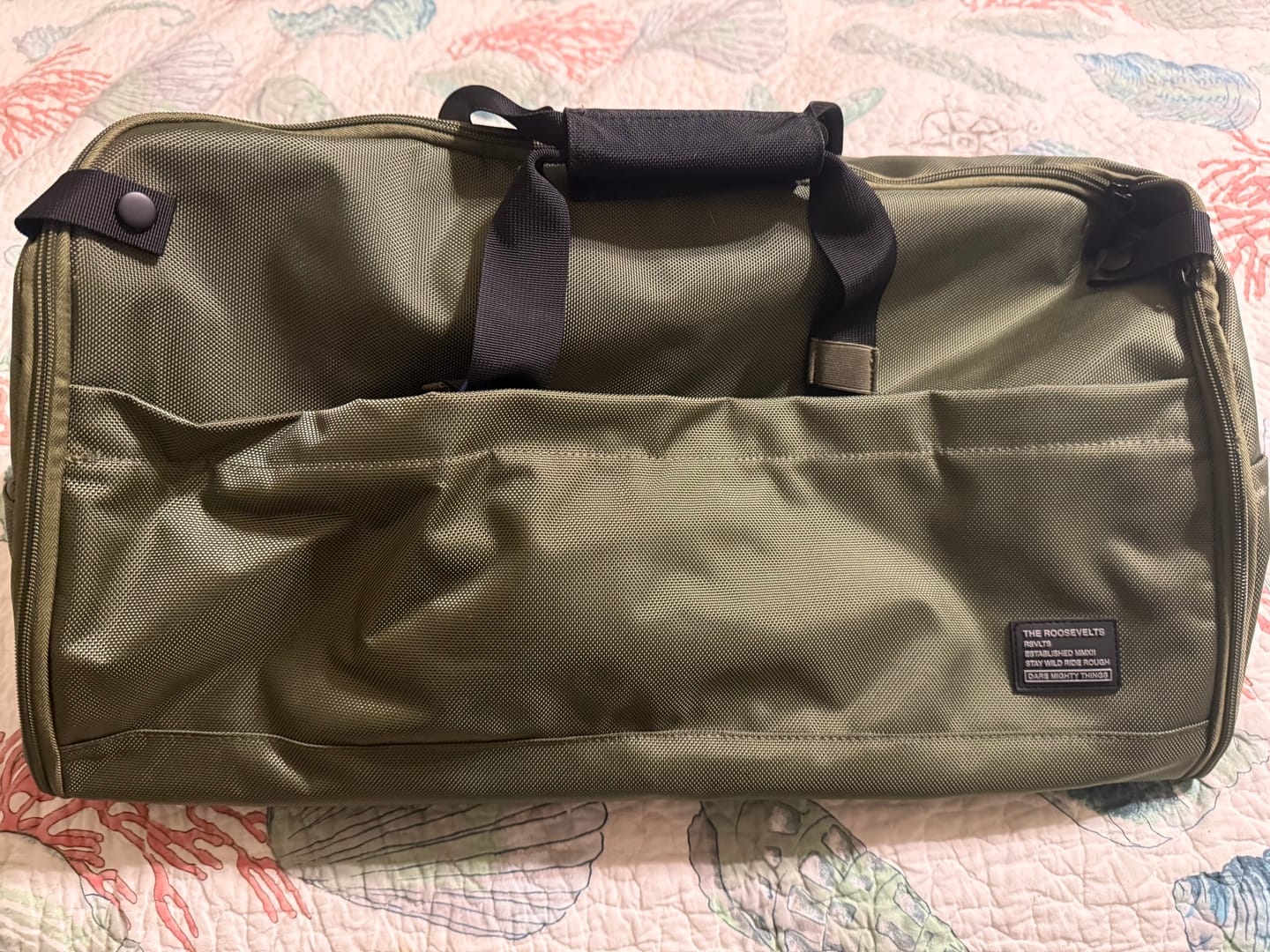 Customer photo review of Olive – Garment Duffel