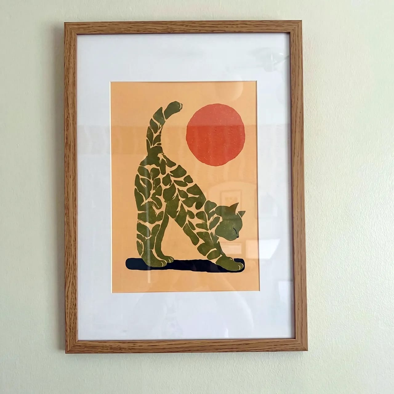 Customer photo review of Yoga Cat Print
