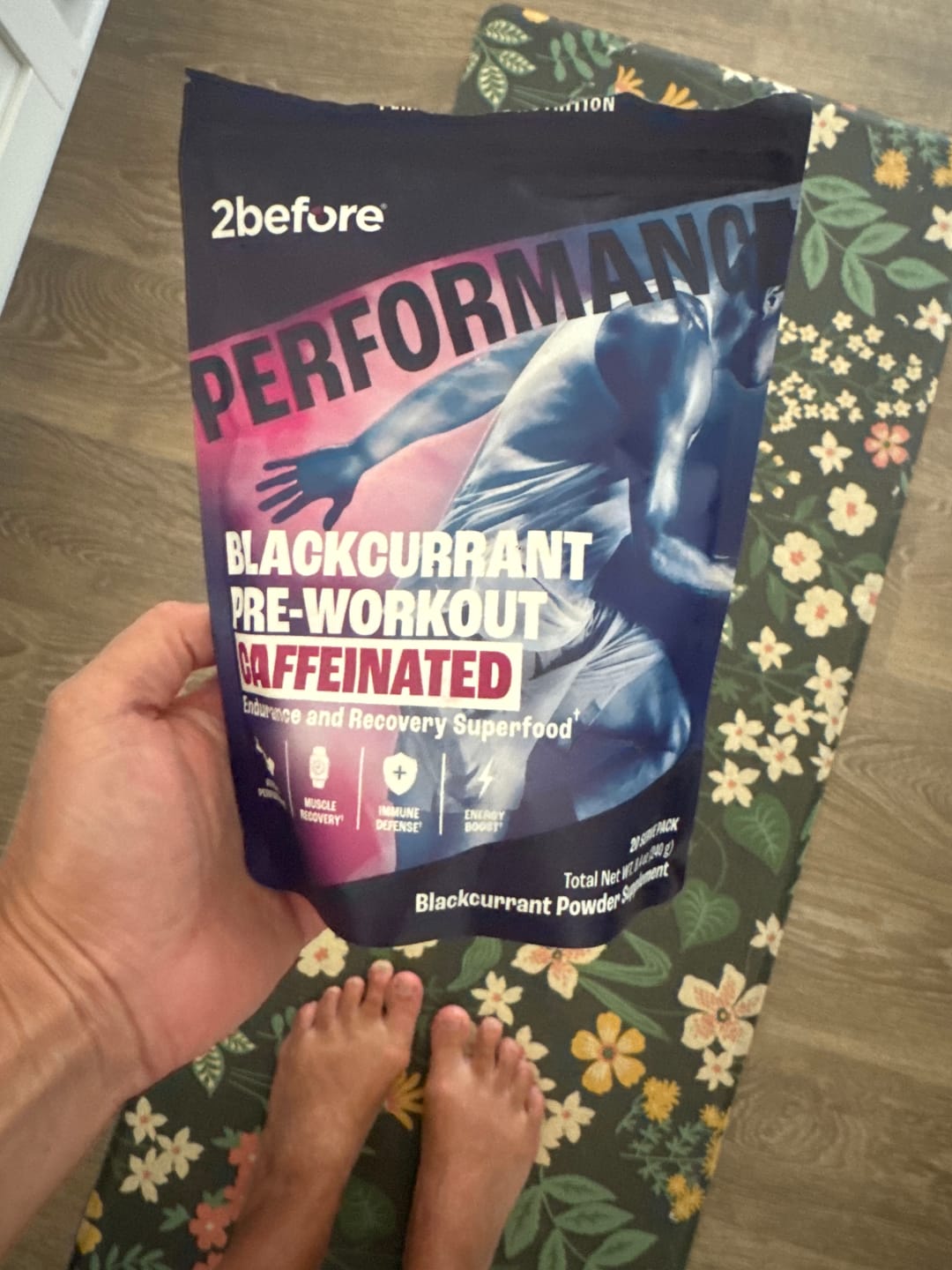 Customer photo review of Blackcurrant Pre Workout - Caffeinated