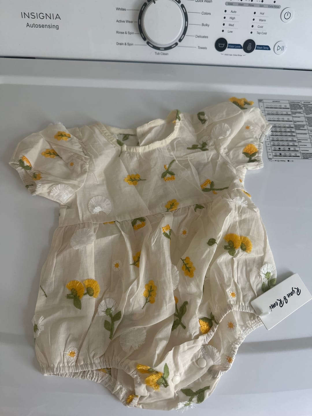 Customer photo review of 3D Daisy Embroidery Romper