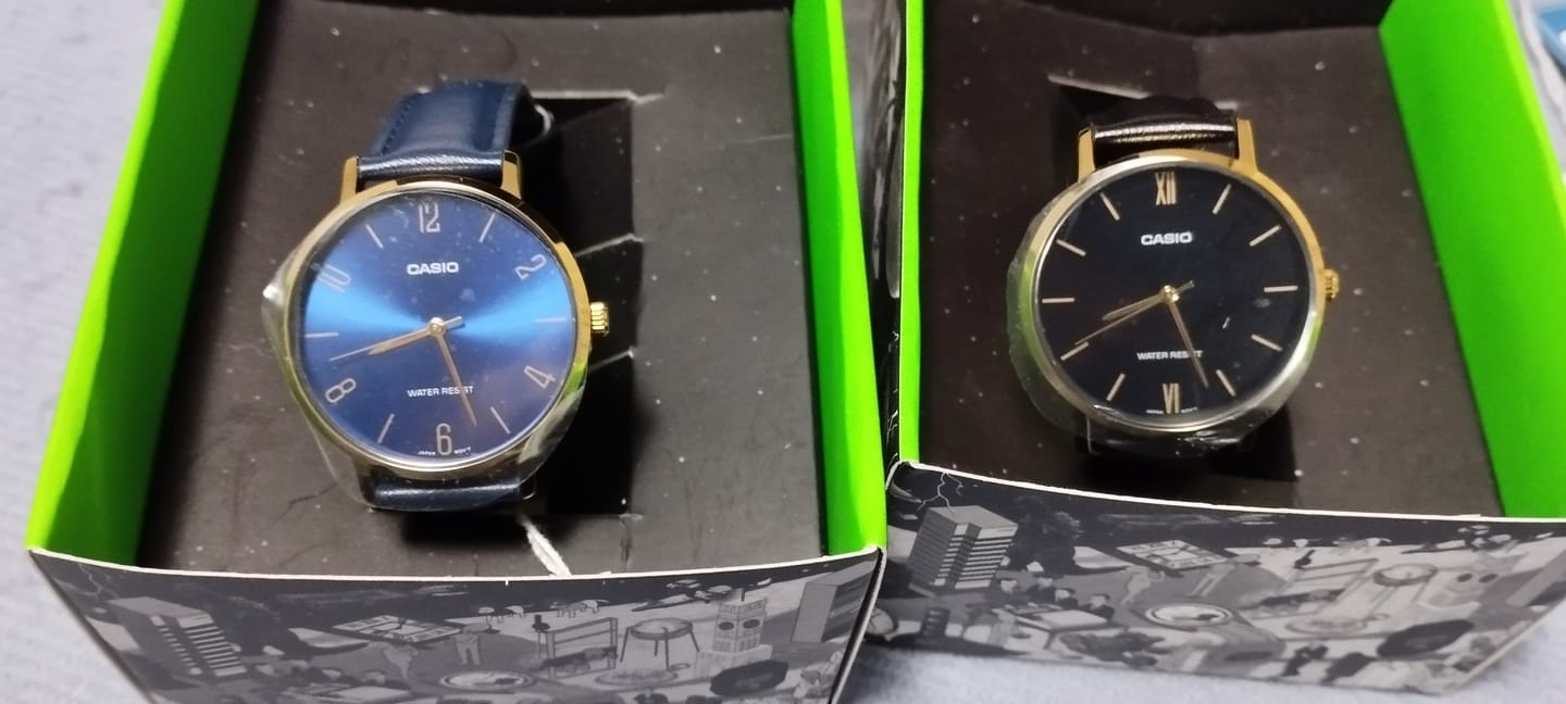 Customer photo review of Reloj Casio Análogo LTP-VT01GL-2B Correa de Cuero Azul
