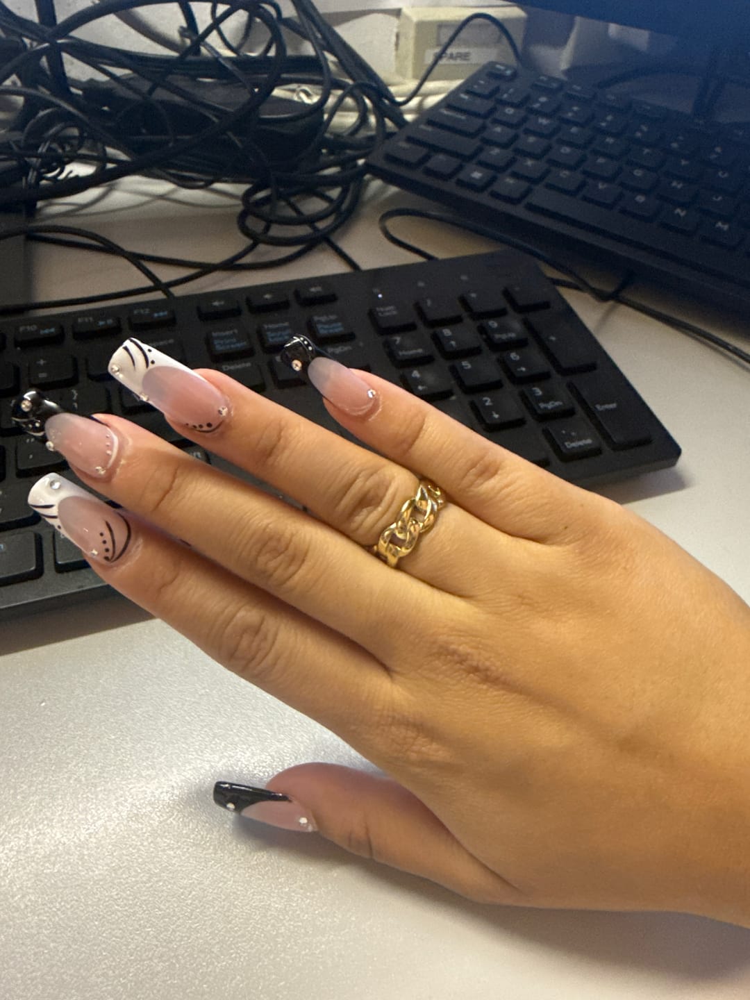 Customer photo review of Cuban Link Ring