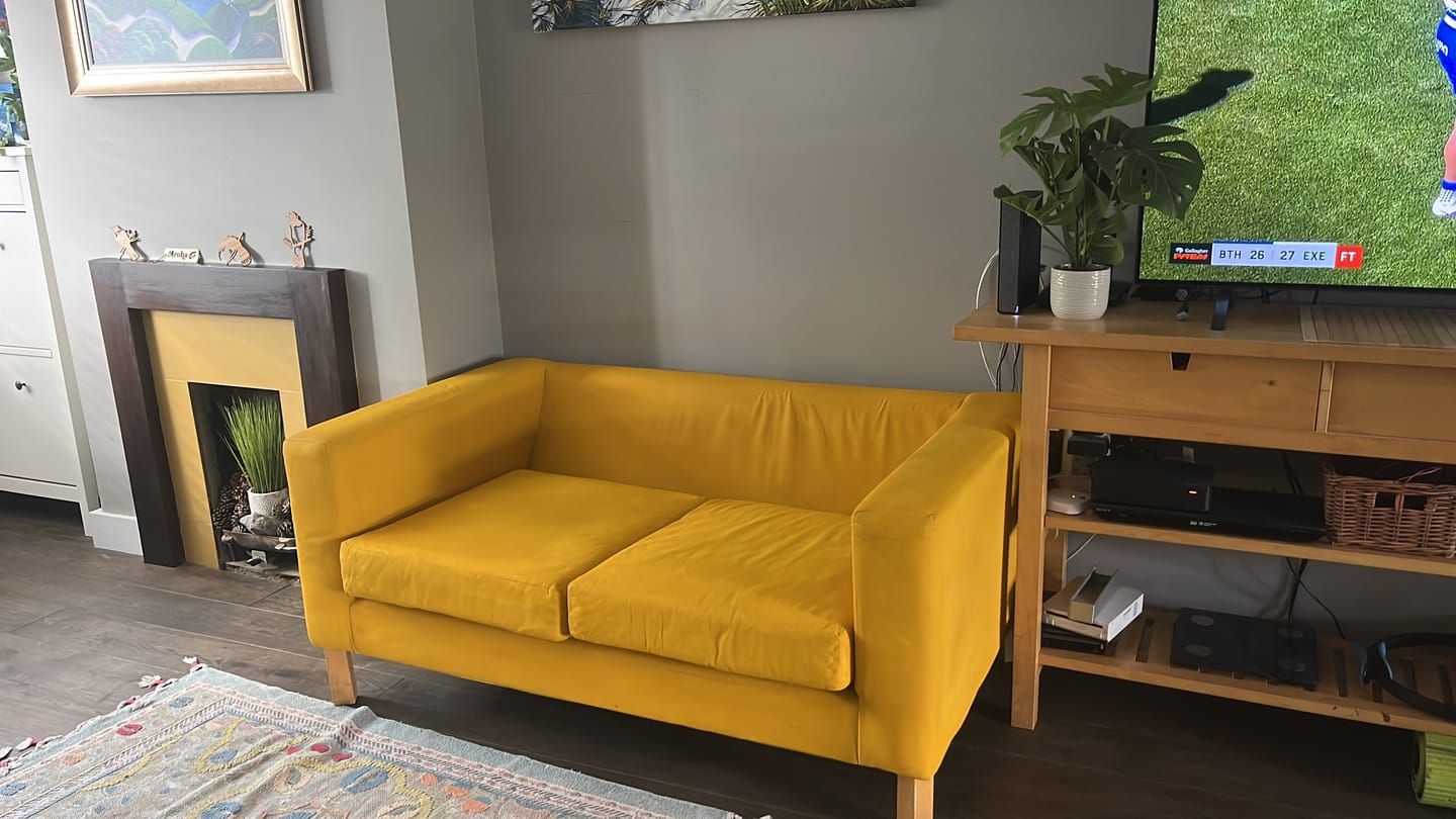 Customer photo review of Fabric Paint -- Mustard Yellow