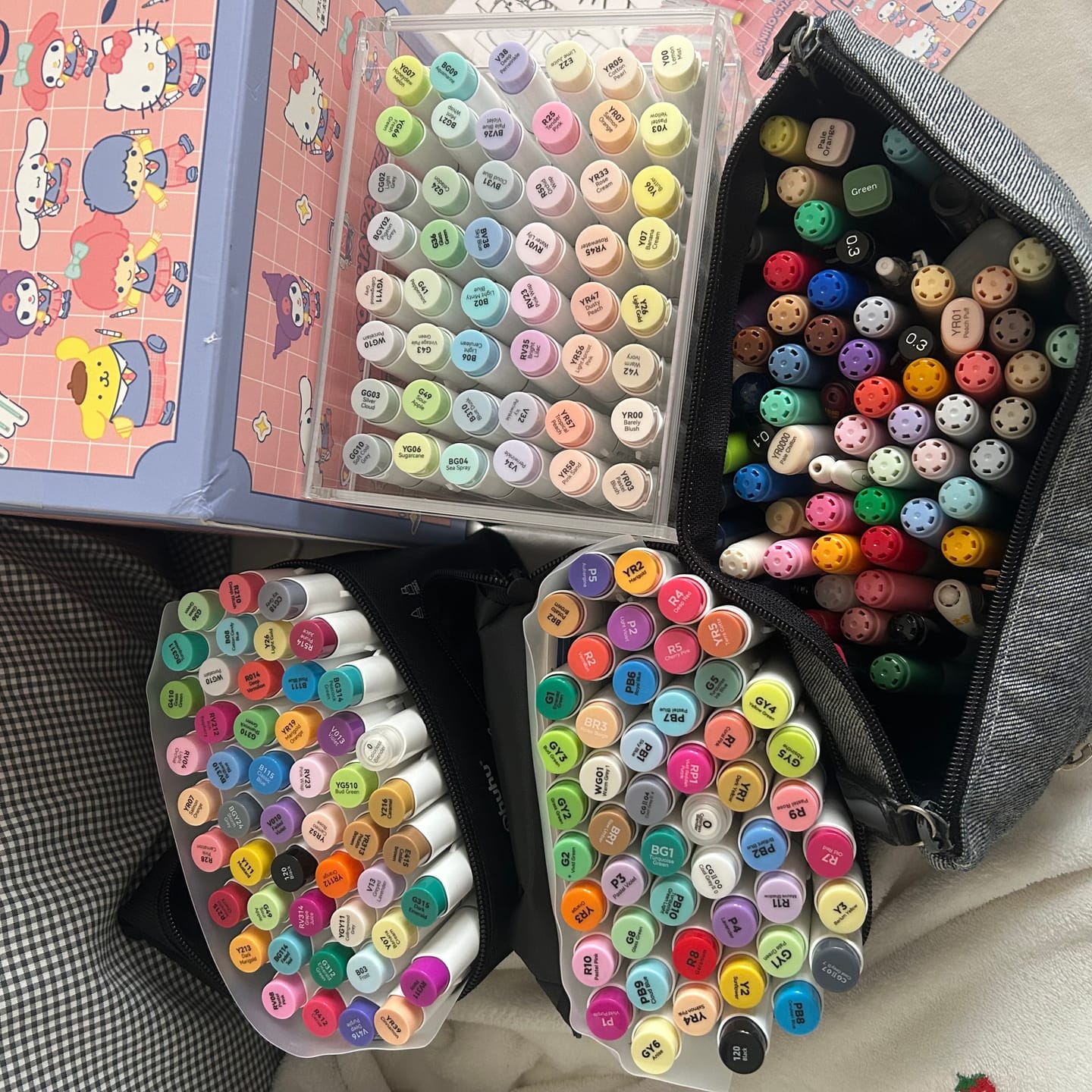 Customer photo review of 【 サンリオキャラクターズ×Ohuhu 】イラストマーカー 48色
