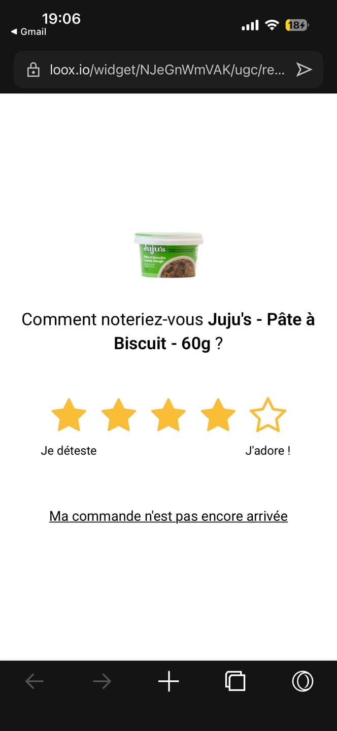 Customer photo review of Juju's - Pâte à Biscuit - 60g