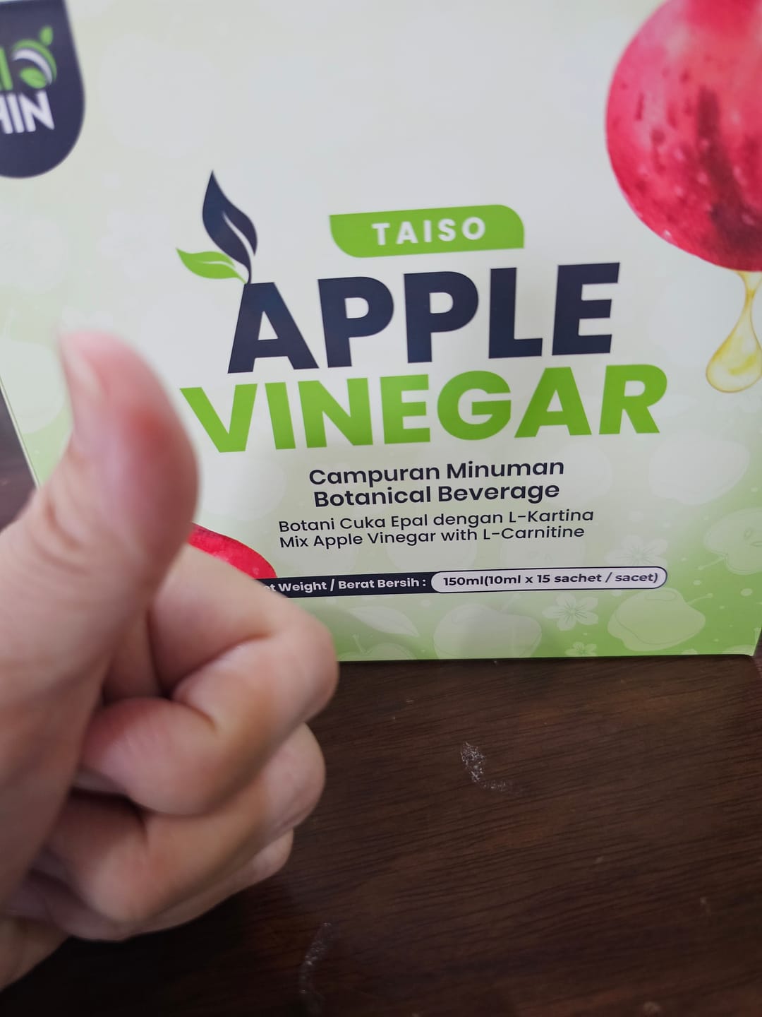 Customer photo review of Taiso Apple Cider Vinegar