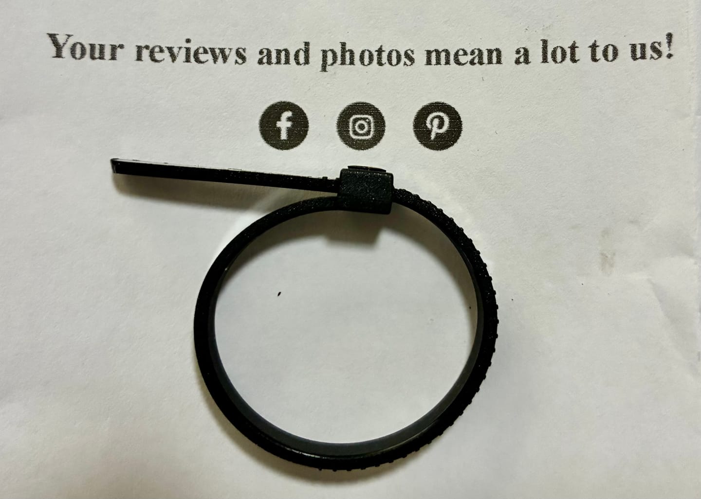 Customer photo review of Free Finger Sizer
