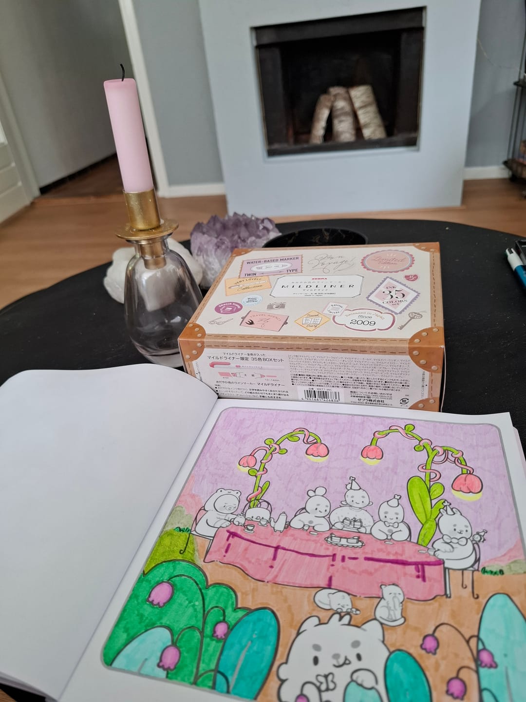 Customer photo review of PRE ORDER SPECIAL ✨ Katnipp Soft Spring Comfort Colouring Book | Kawaii Spring Colouring Book Artist Edition