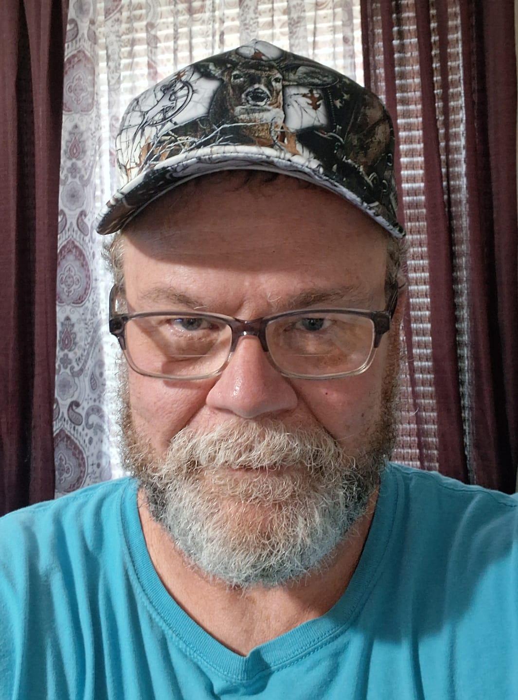 Customer photo review of Maxcorners Deer Hunting Hunter American Flag Camo Personalized Cap (8 Colors)