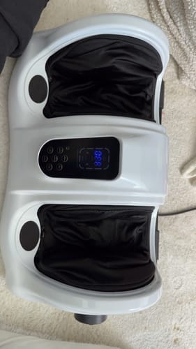 Customer photo review of Fot- og leggmassasjeapparat med fjernkontroll