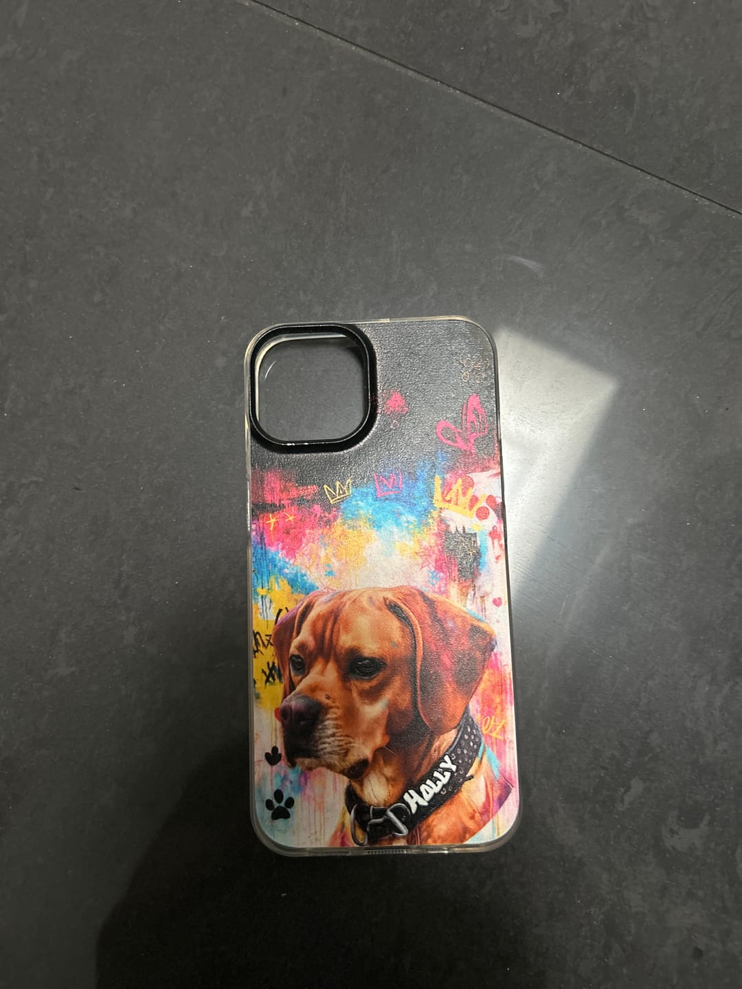 Customer photo review of Personalisierte Handyhülle - Graffiti