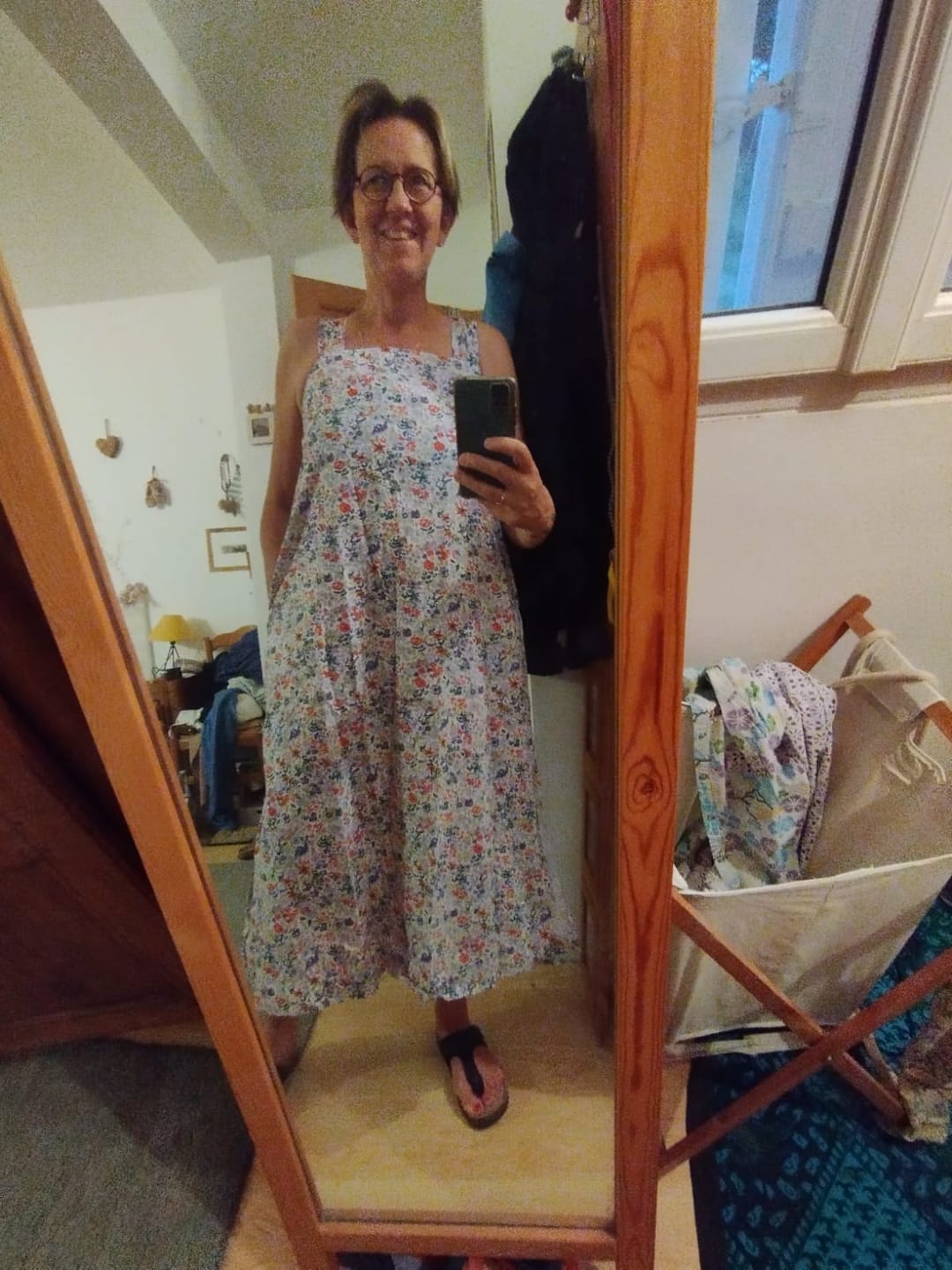 Customer photo review of Robe Sybille — Coton bouquet andalou